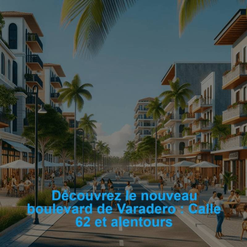 Découvrez le nouveau boulevard de Varadero : Calle 62 et alentours