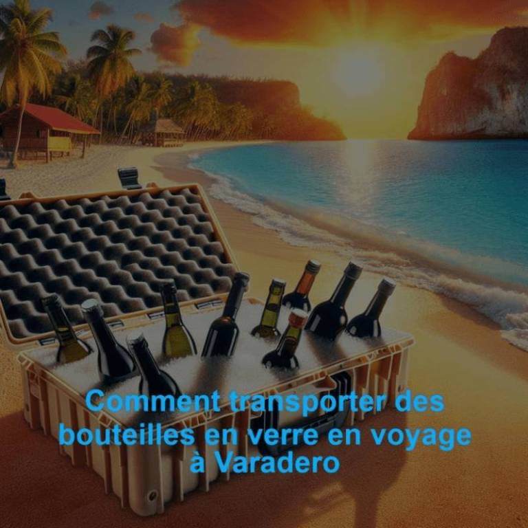 Comment transporter des bouteilles en verre en voyage à Varadero