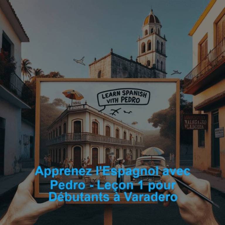 Apprenez l'Espagnol avec Pedro - Leçon 1 pour Débutants à Varadero