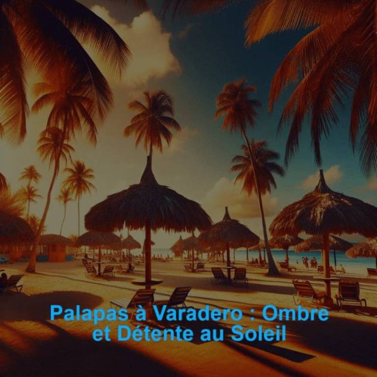 Palapas à Varadero : Ombre et Détente au Soleil