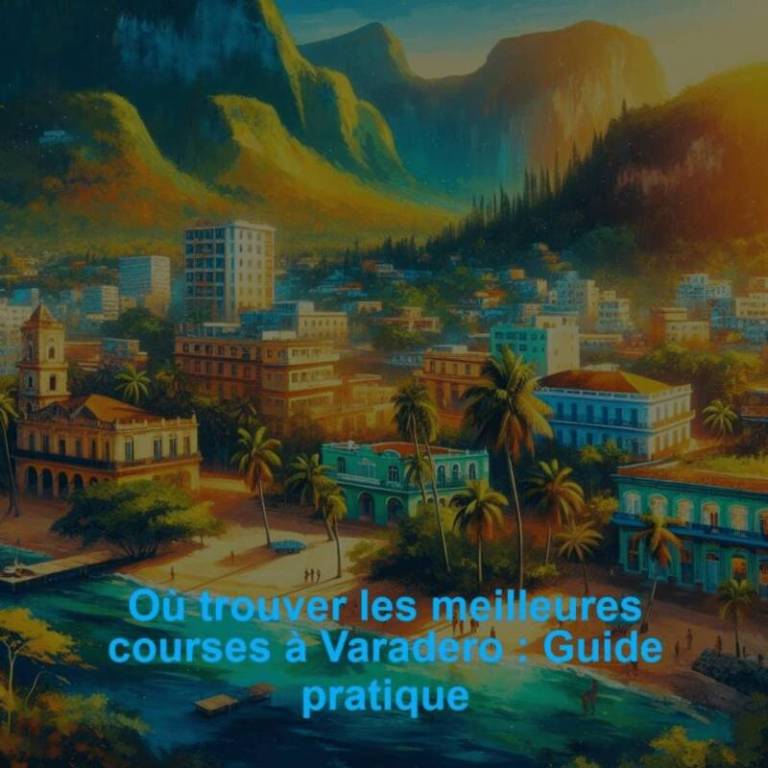 Où trouver les meilleures courses à Varadero : Guide pratique