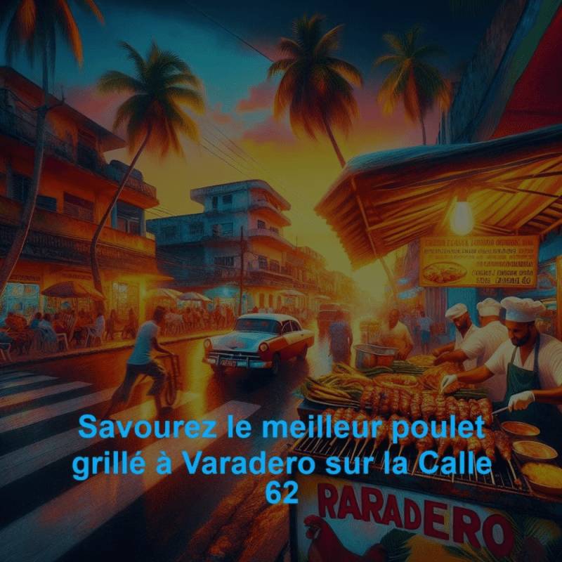 Savourez le meilleur poulet grillé à Varadero sur la Calle 62