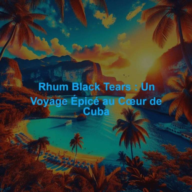 Rhum Black Tears : Un Voyage Épicé au Cœur de Cuba