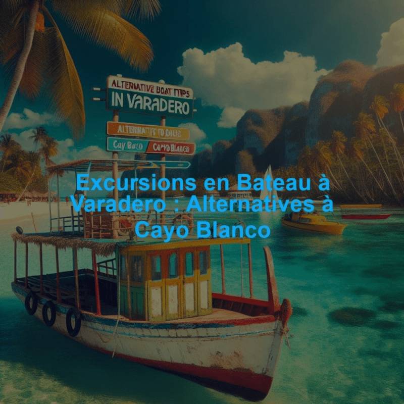 Excursions en Bateau à Varadero : Alternatives à Cayo Blanco