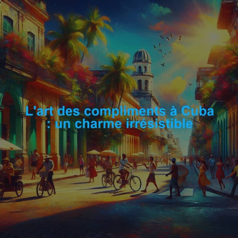 L'art des compliments à Cuba : un charme irrésistible