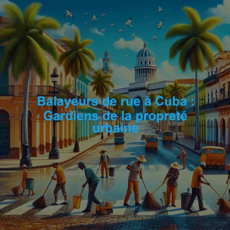Balayeurs de rue à Cuba : Gardiens de la propreté urbaine