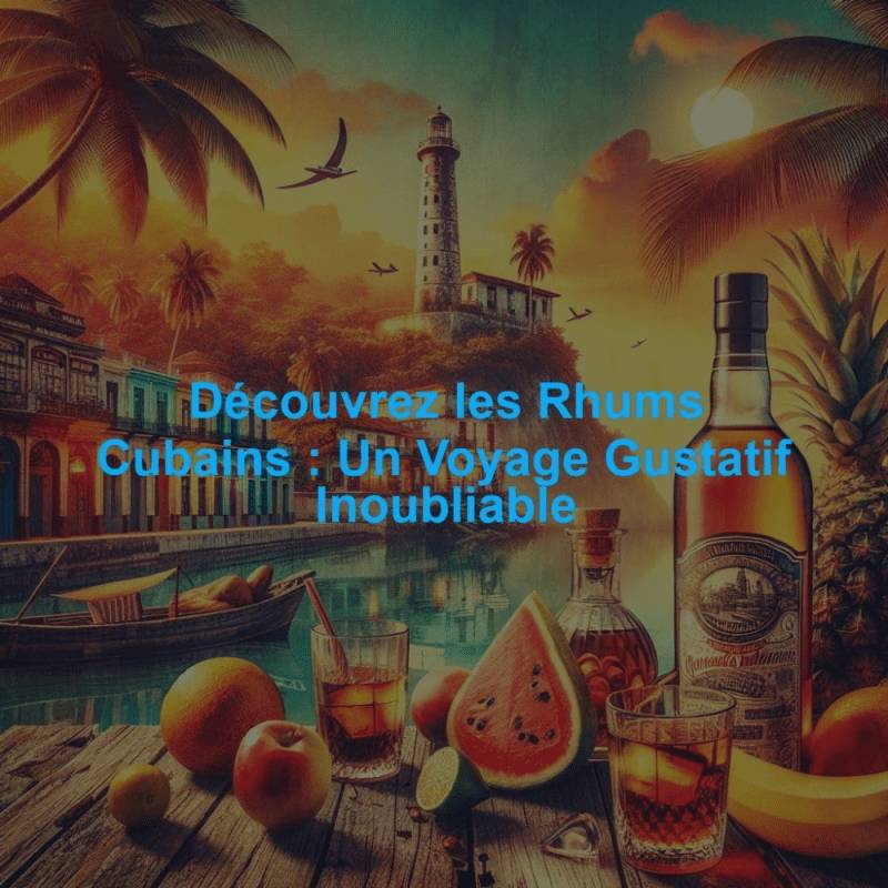 Découvrez les Rhums Cubains : Un Voyage Gustatif Inoubliable