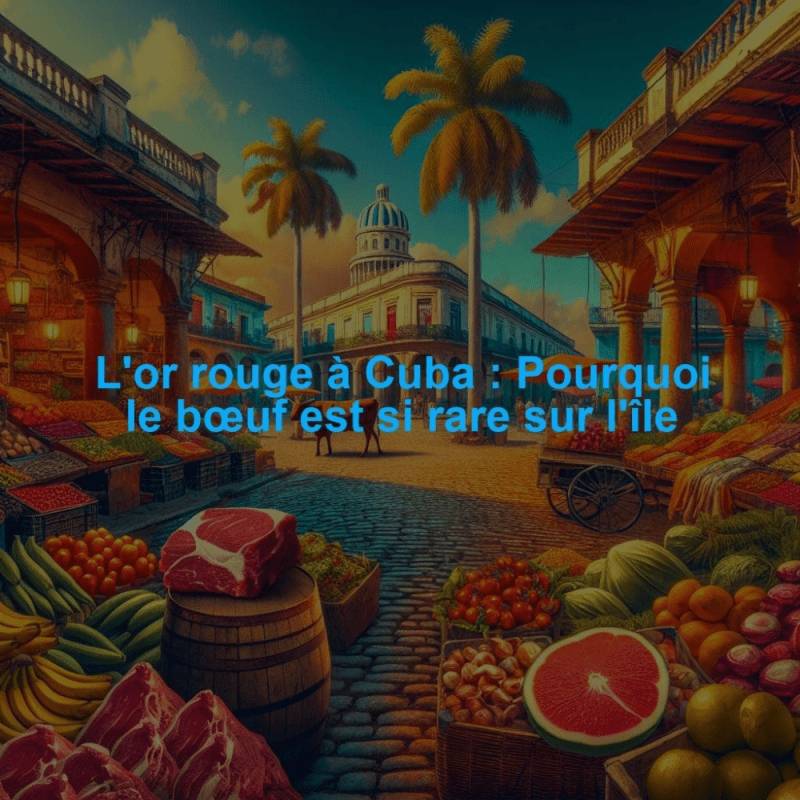 L'or rouge à Cuba : Pourquoi le bœuf est si rare sur l'île