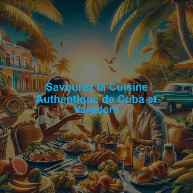 Savourez la Cuisine Authentique de Cuba et Varadero