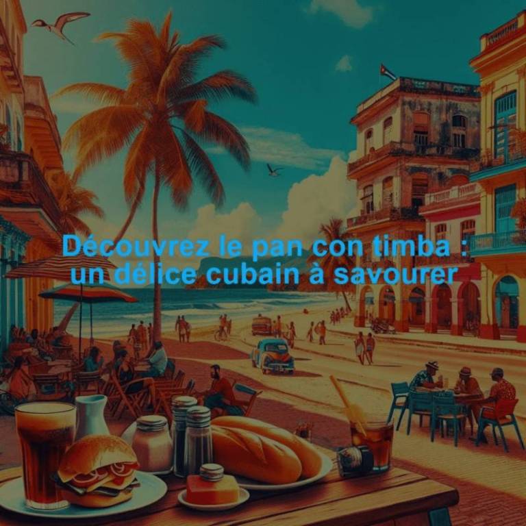 Découvrez le pan con timba : un délice cubain à savourer