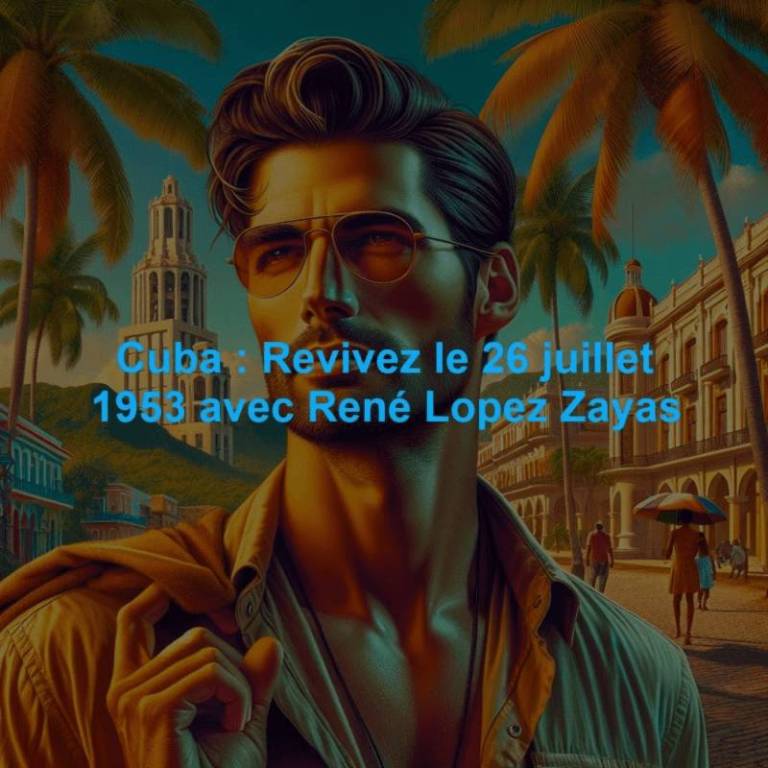 Cuba : Revivez le 26 juillet 1953 avec René Lopez Zayas