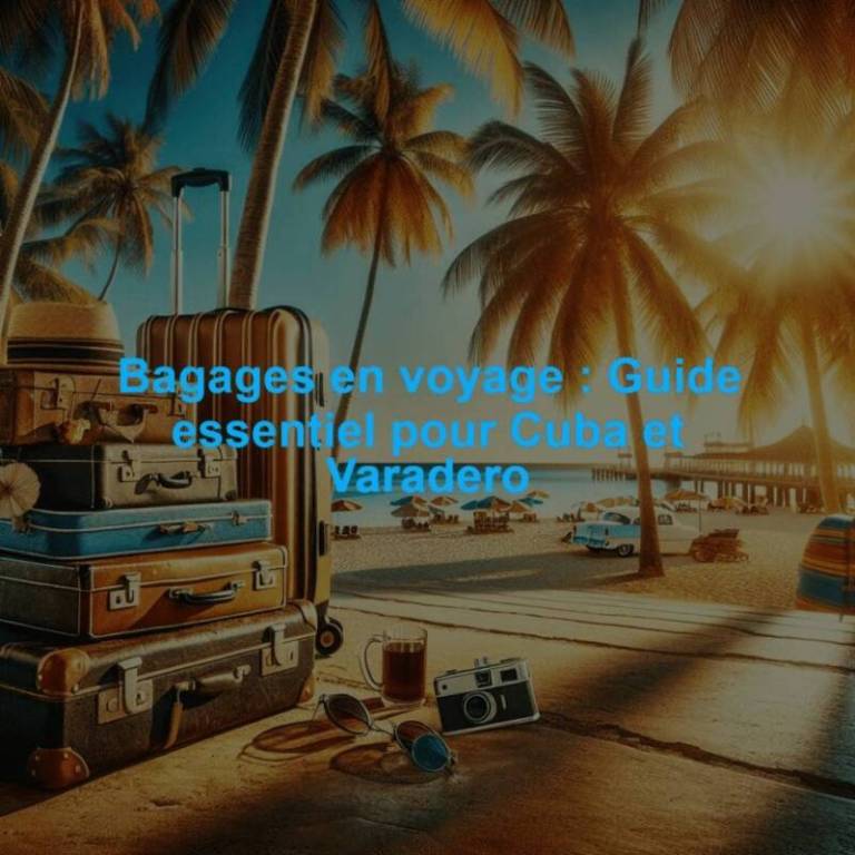 Bagages en voyage : Guide essentiel pour Cuba et Varadero