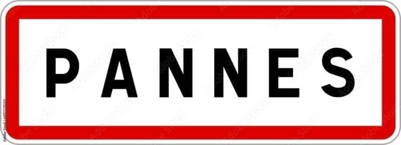 panneau entree ville agglomeration pannes town entrance sign pannes stockpack adobe stock