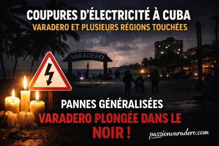 Varadero sans électricité depuis ce matin