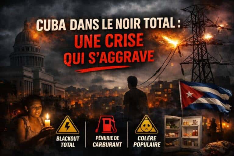Cuba à nouveau plongée dans le noir : un effondrement électrique qui inquiète