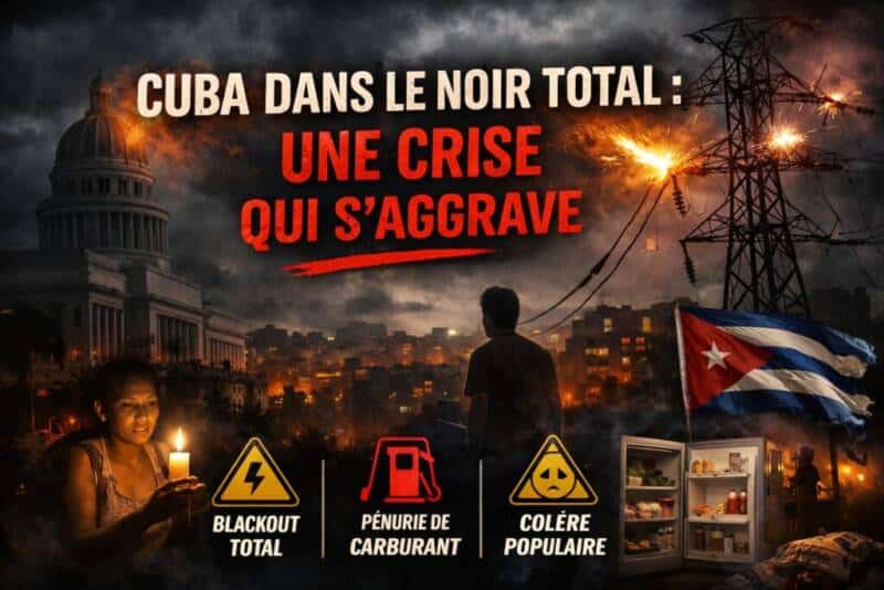 🔌 Cuba à nouveau plongée dans le noir : un effondrement électrique qui inquiète