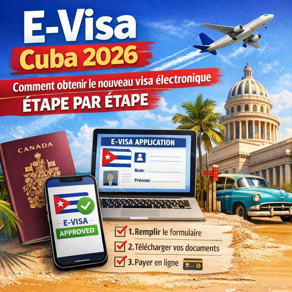 E-visa Cuba étape par étape