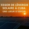 L'essor de l'énergie solaire à Cuba : une lueur d'espoir. Champ de panneaux solaires au coucher du soleil