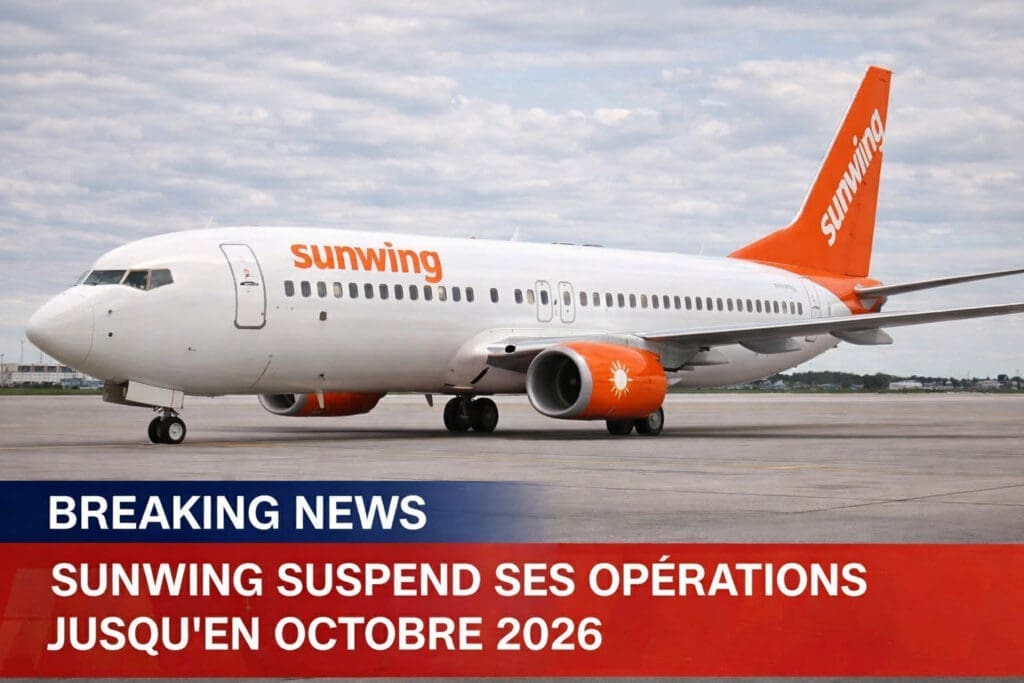 Été 2026 sans sunwing à cuba suspension confirmée