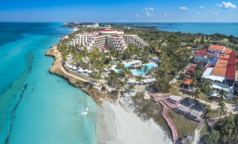 Vue générale historique de l’Hotel Varadero, ancien Meliá Varadero