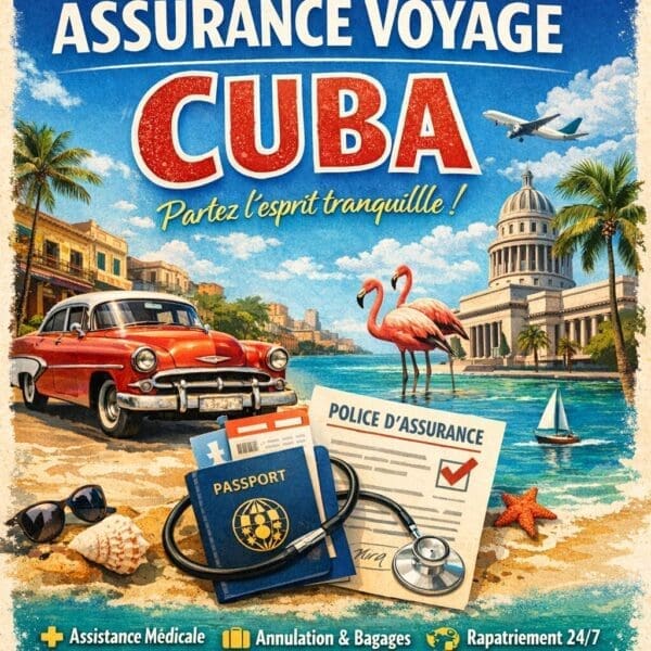 Cuba Travel Insurance Poster