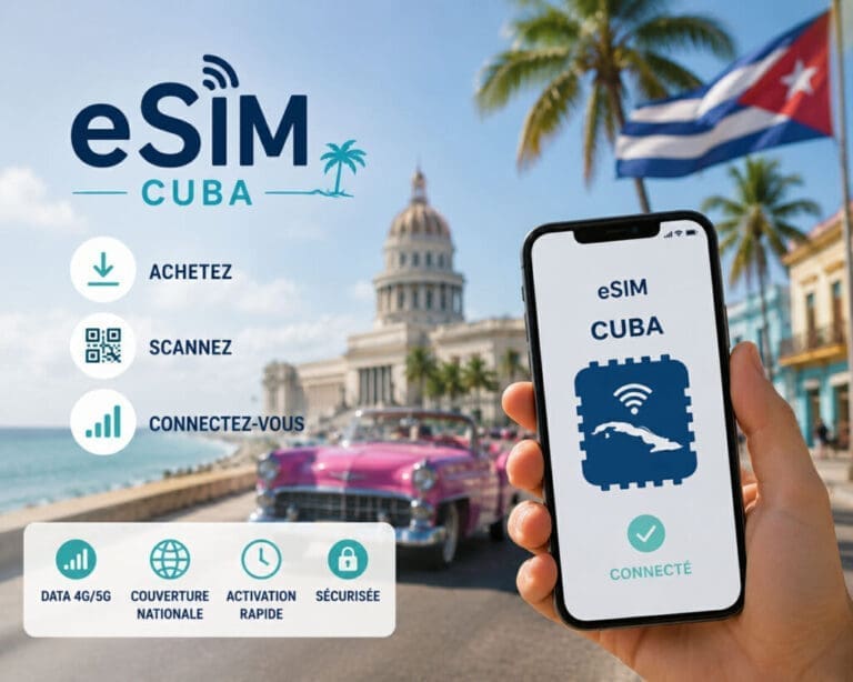 eSIM Cuba : Achetez, scann.