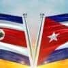 Drapeaux Costa Rica et Cuba