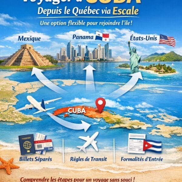 Travel to Cuba from Quebec via Layover
